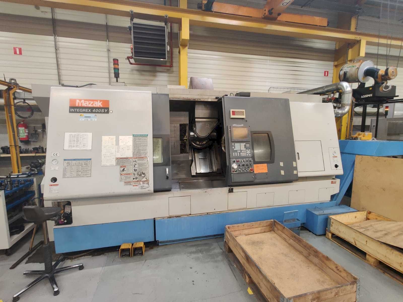 Frontansicht der Mazak INTEGREX 400SY  Maschine