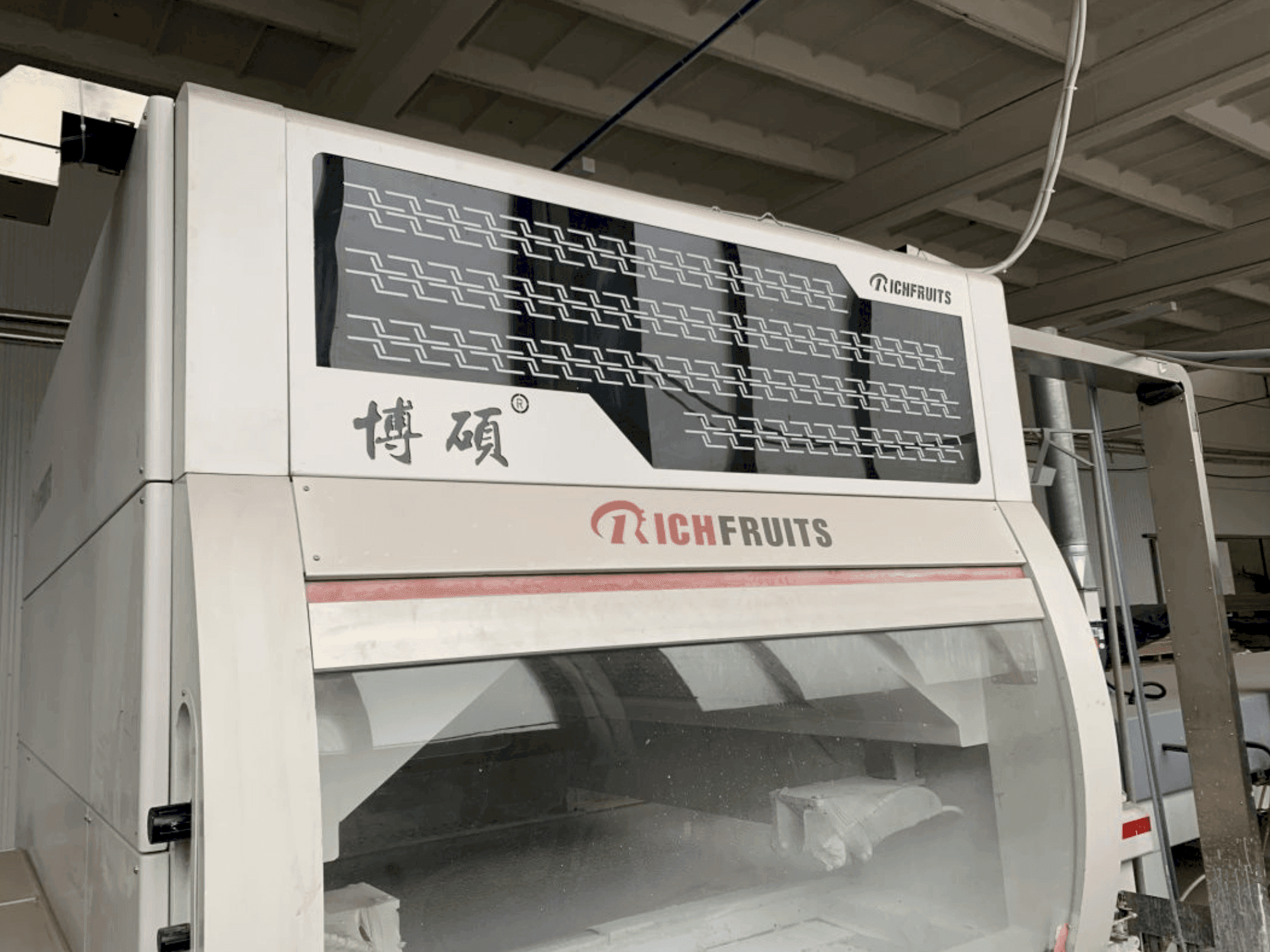 Frontansicht der GIARDINA RICHFRUITS / NEOMEC / KREMLIN Painting Line  Maschine