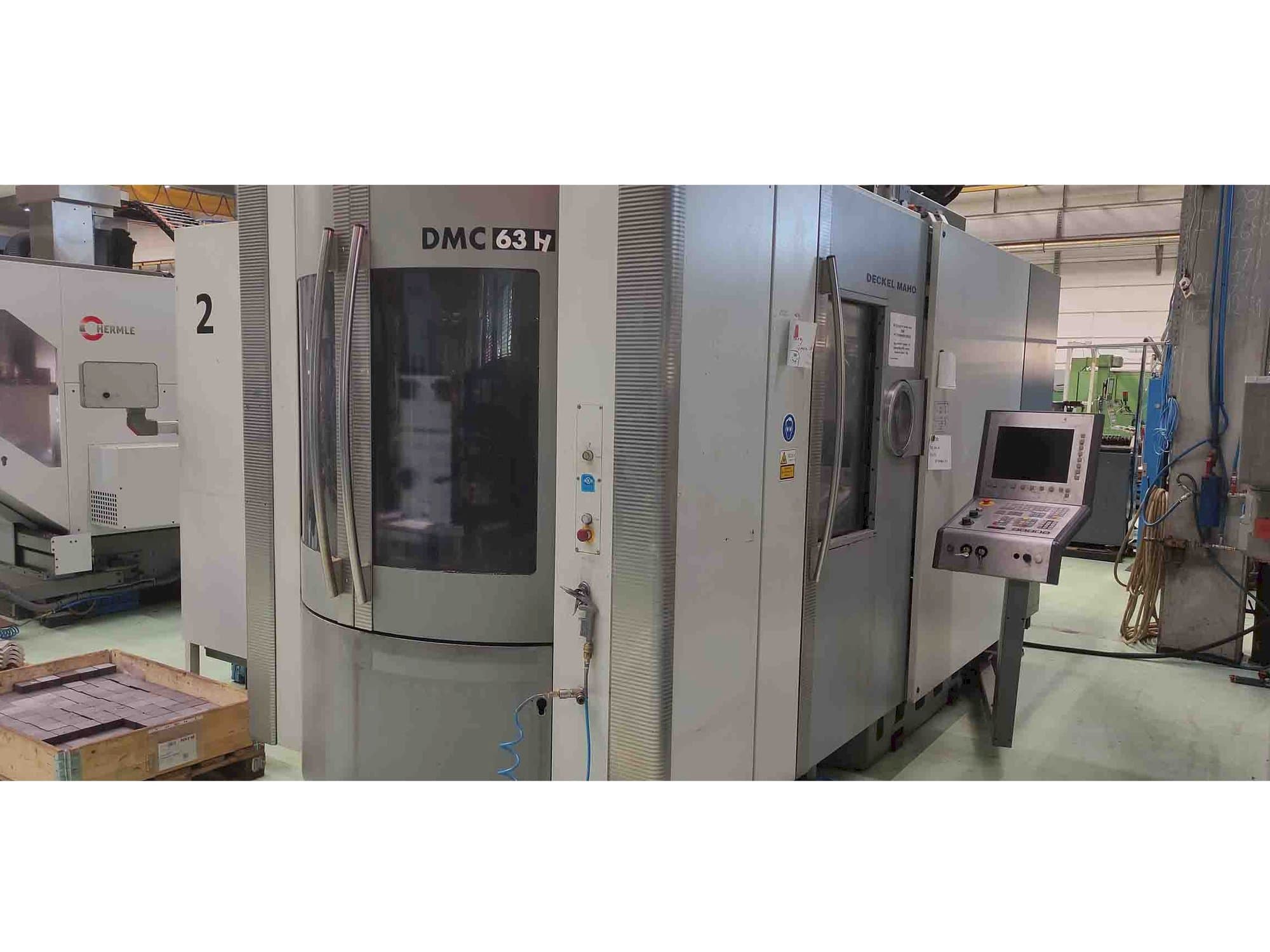 Frontansicht der DMG DMC63H  Maschine