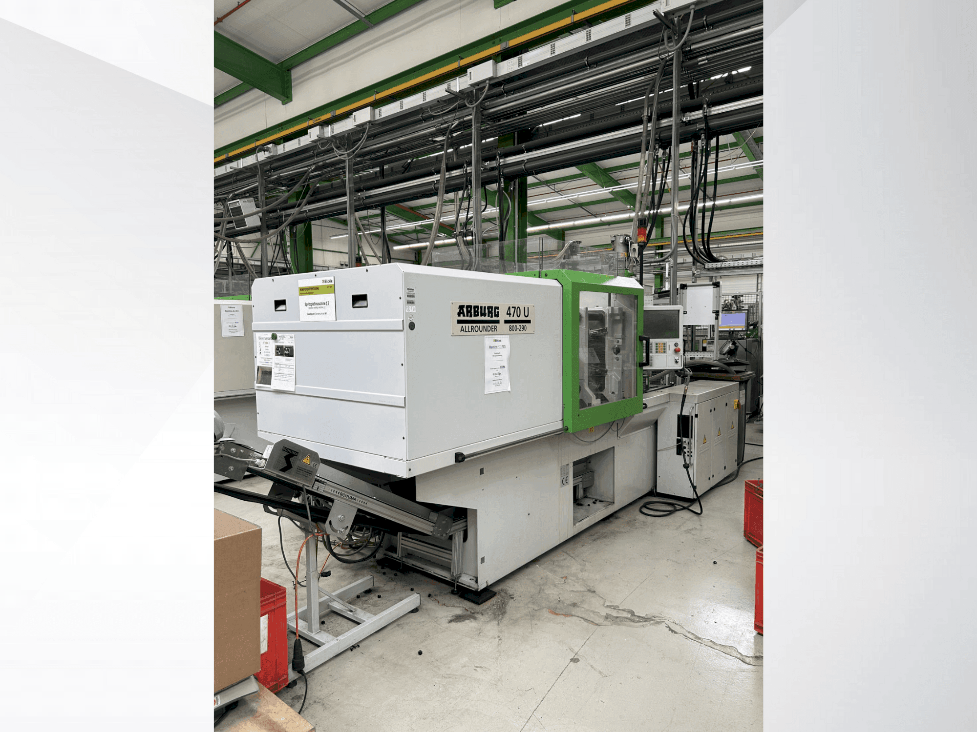 Frontansicht der Arburg 470 U / 800-290  Maschine