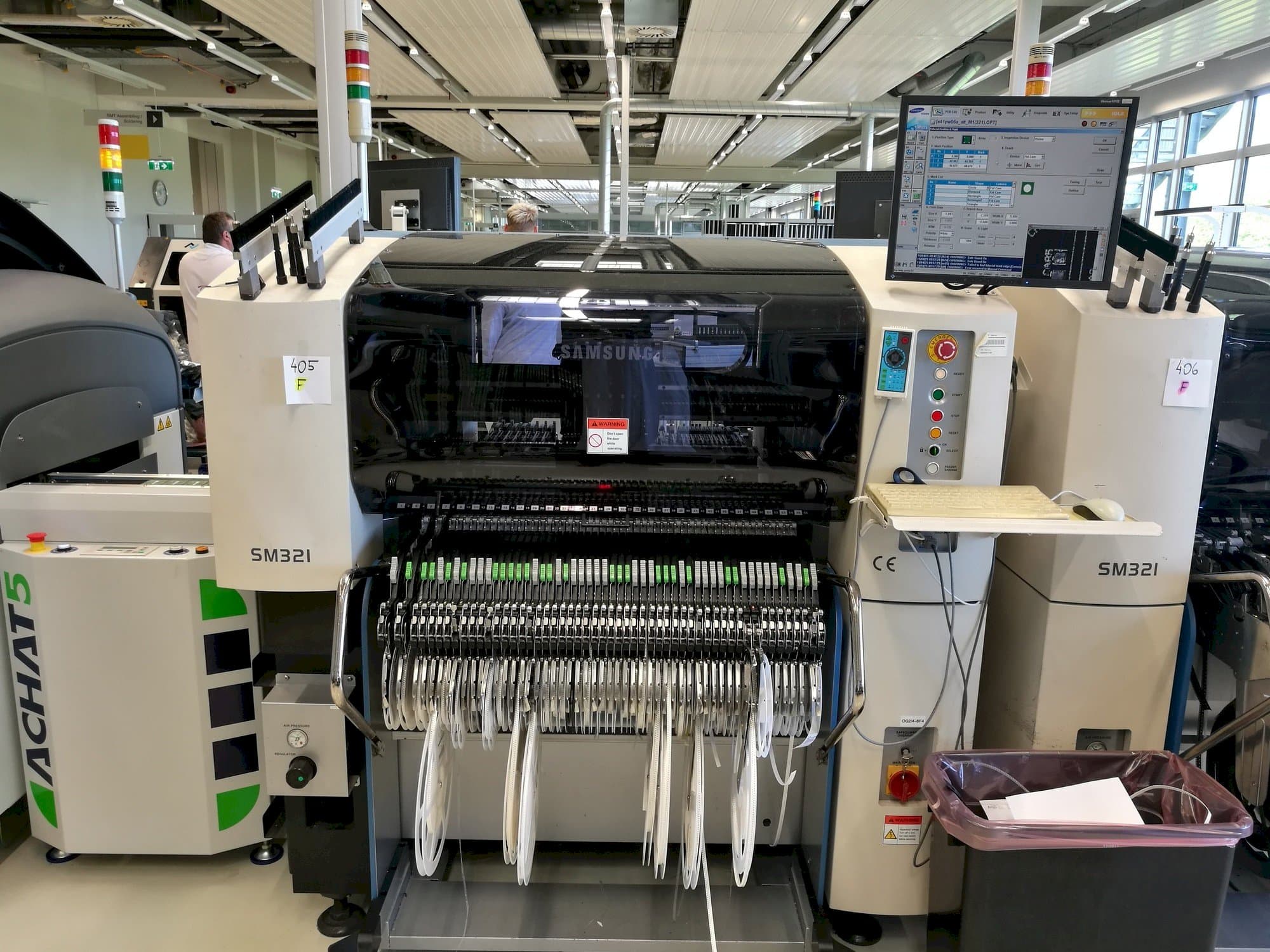 Frontansicht der Samsung SM 321  Maschine