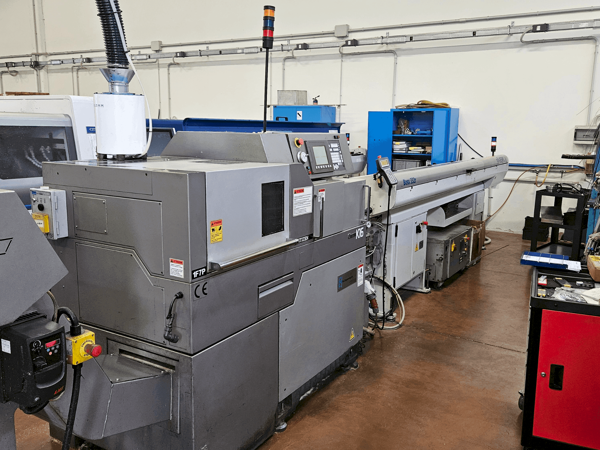 Frontansicht der Citizen Cincom K16 VII  Maschine