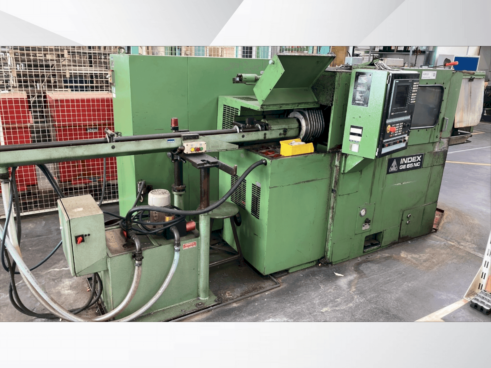 Frontansicht der Index GE65 NC  Maschine