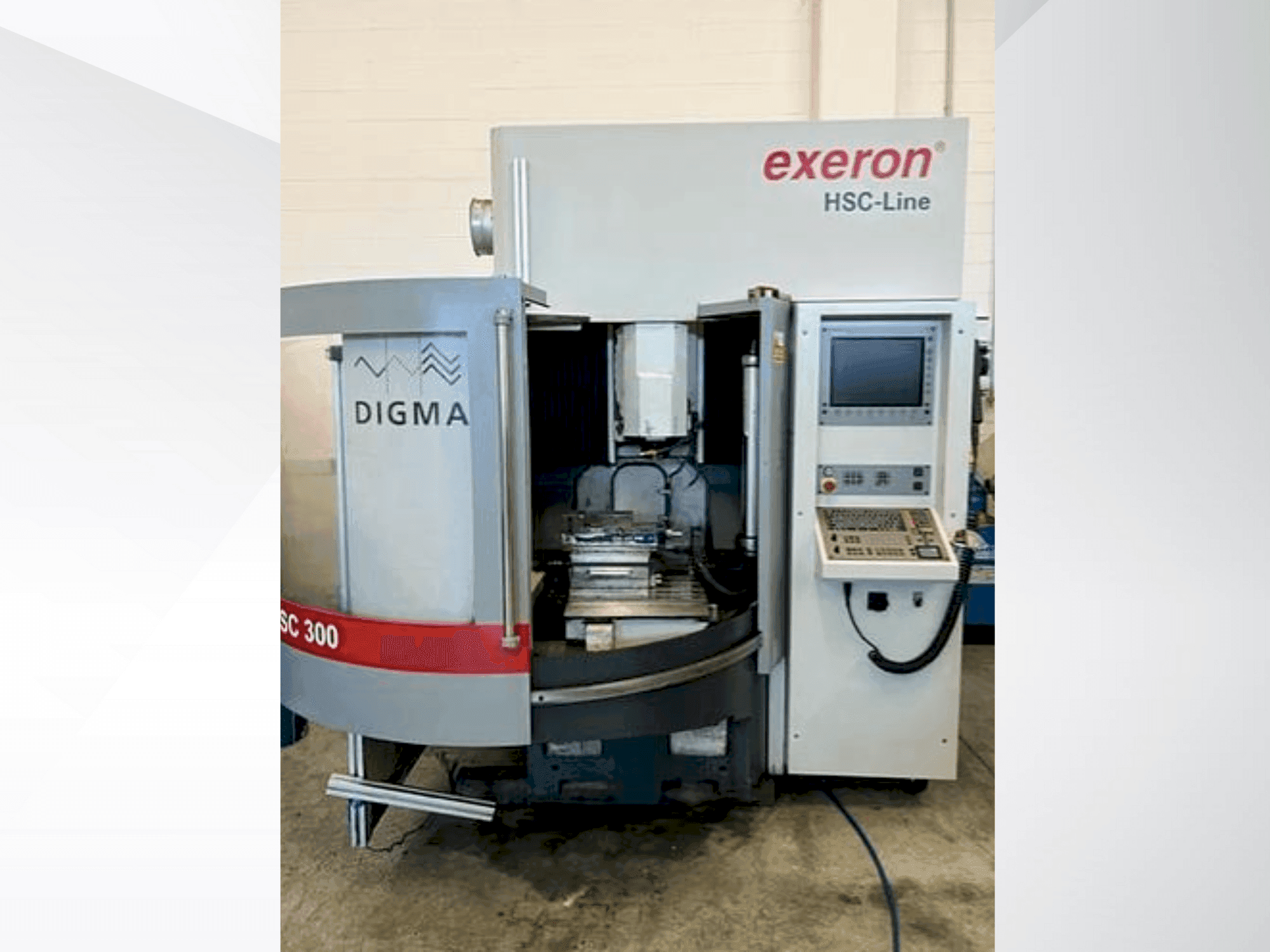 Frontansicht der Exeron DIGMA HSC 300  Maschine