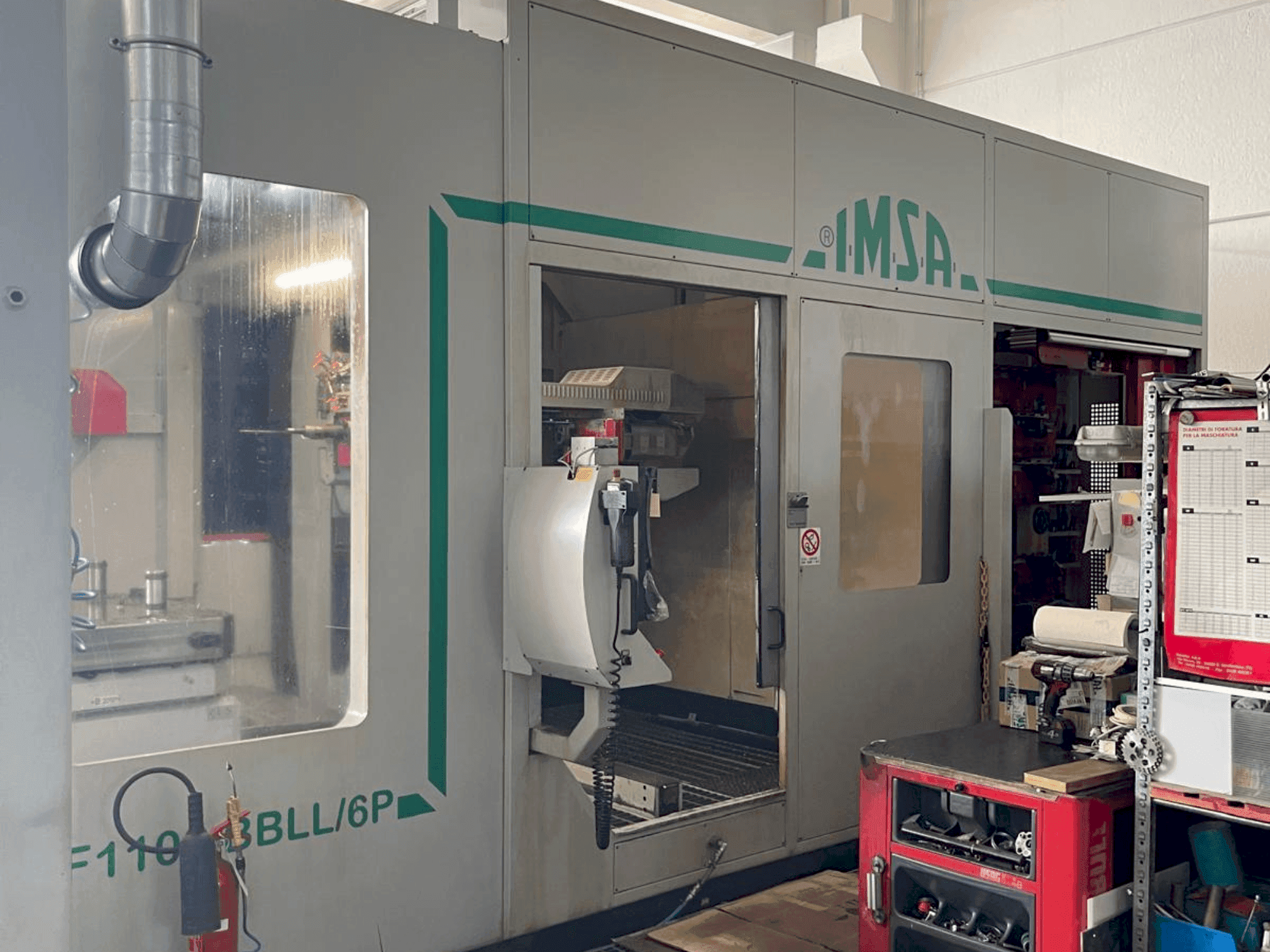 Frontansicht der IMSA TIPO MF1100BBLL 6P  Maschine