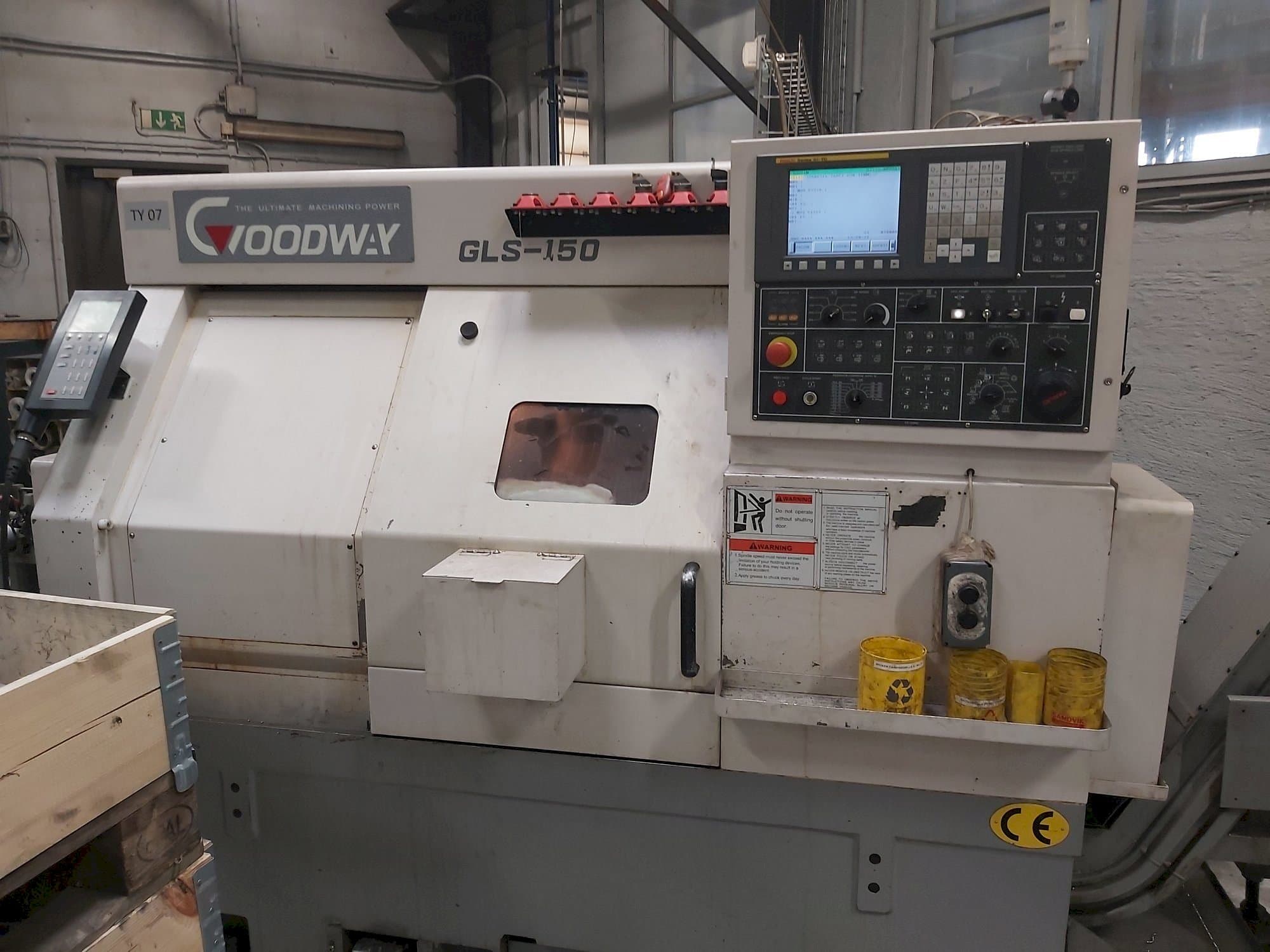 Frontansicht der Goodway GLS-150  Maschine