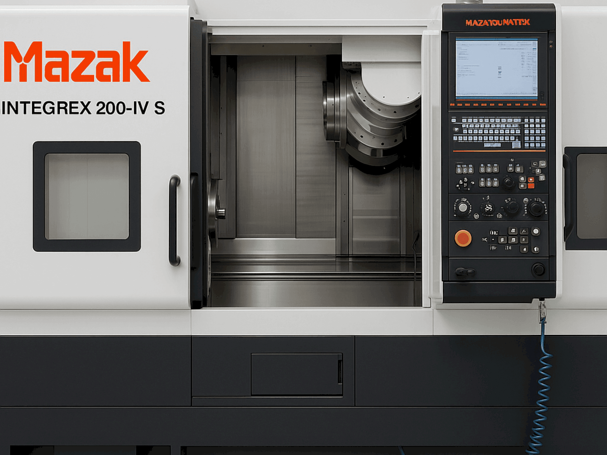 Frontansicht der Mazak Integer 200-IV S x 1000  Maschine