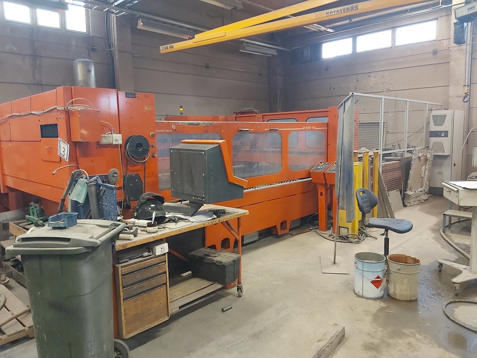 Frontansicht der Bystronic BTL 3500  Maschine