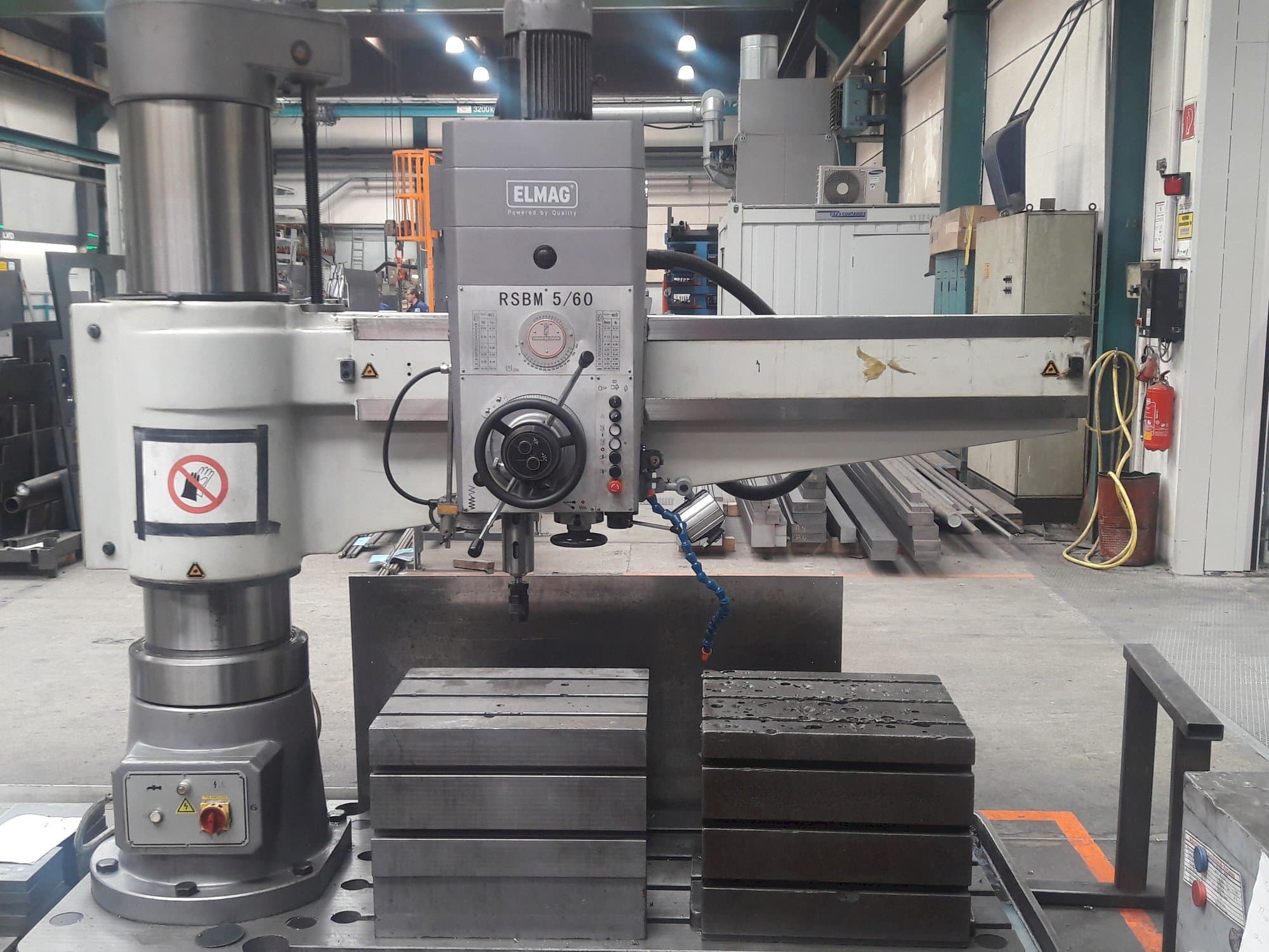 Frontansicht der ELMAG RSBM 5/60  Maschine