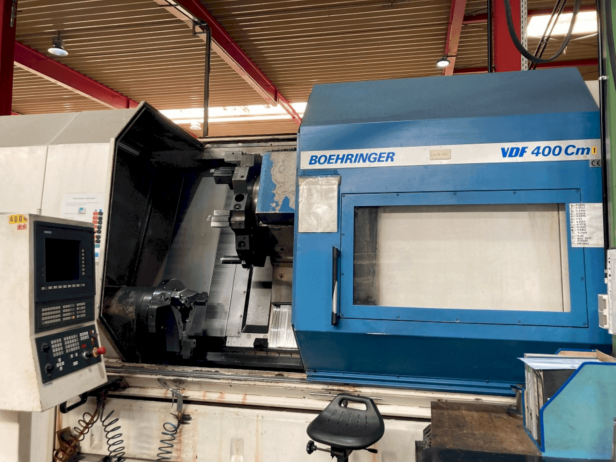 Frontansicht der BOEHRINGER C400  Maschine