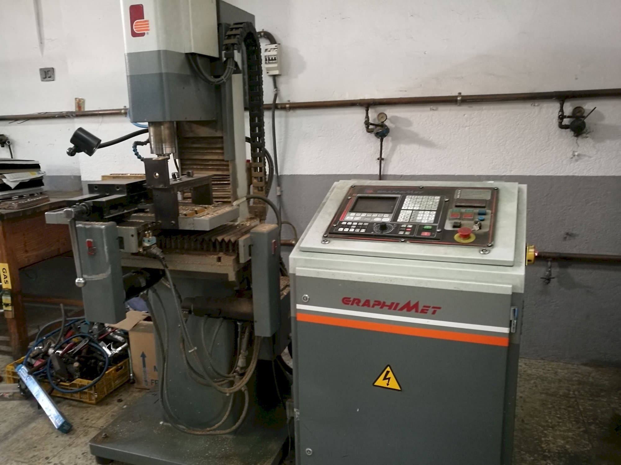 Rechte Ansicht der GRAPHIMET A-2 Maschine