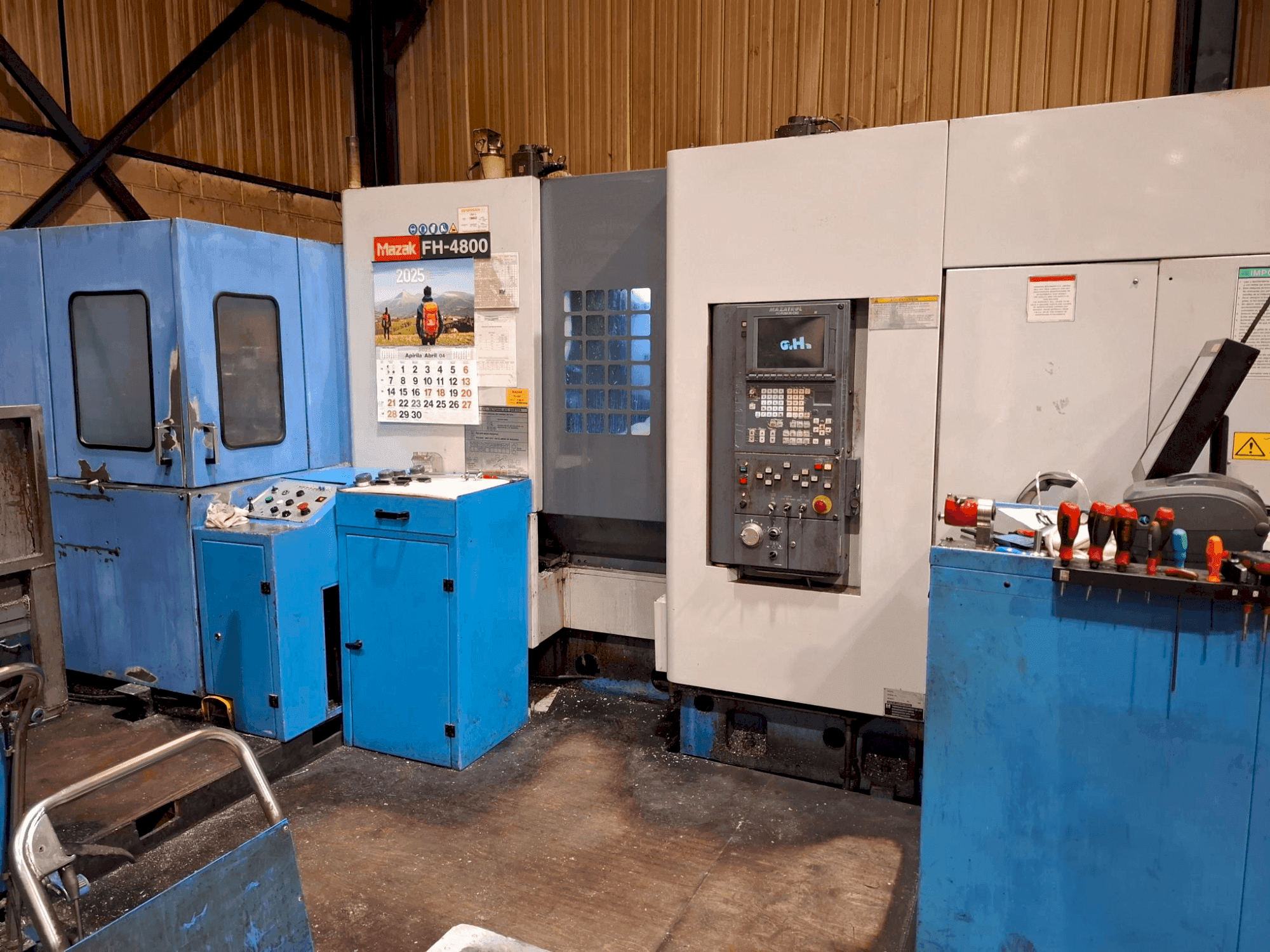 Frontansicht der Mazak FH-4800  Maschine