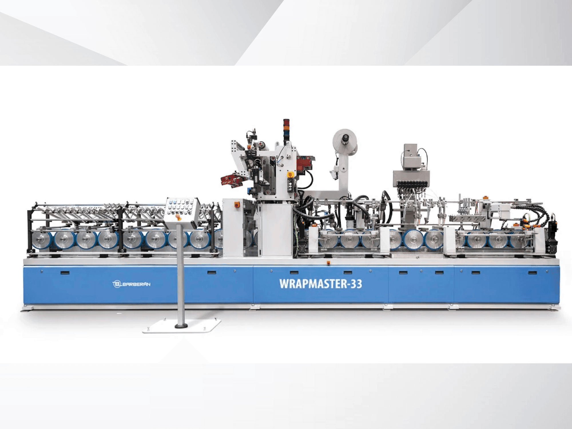 Frontansicht der Barberan WM-33  Maschine