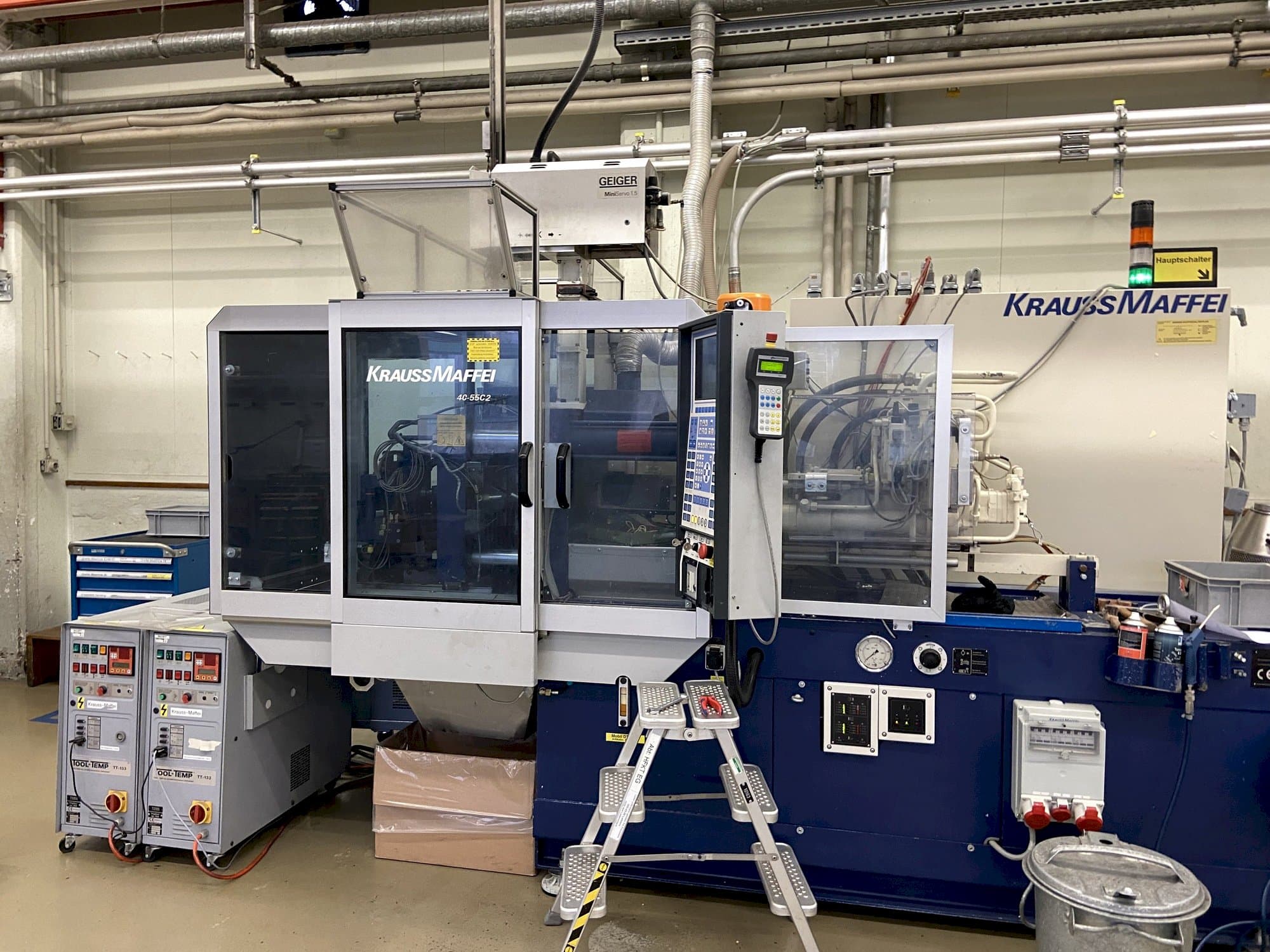 Frontansicht der Krauss Maffei 40/55 C2  Maschine