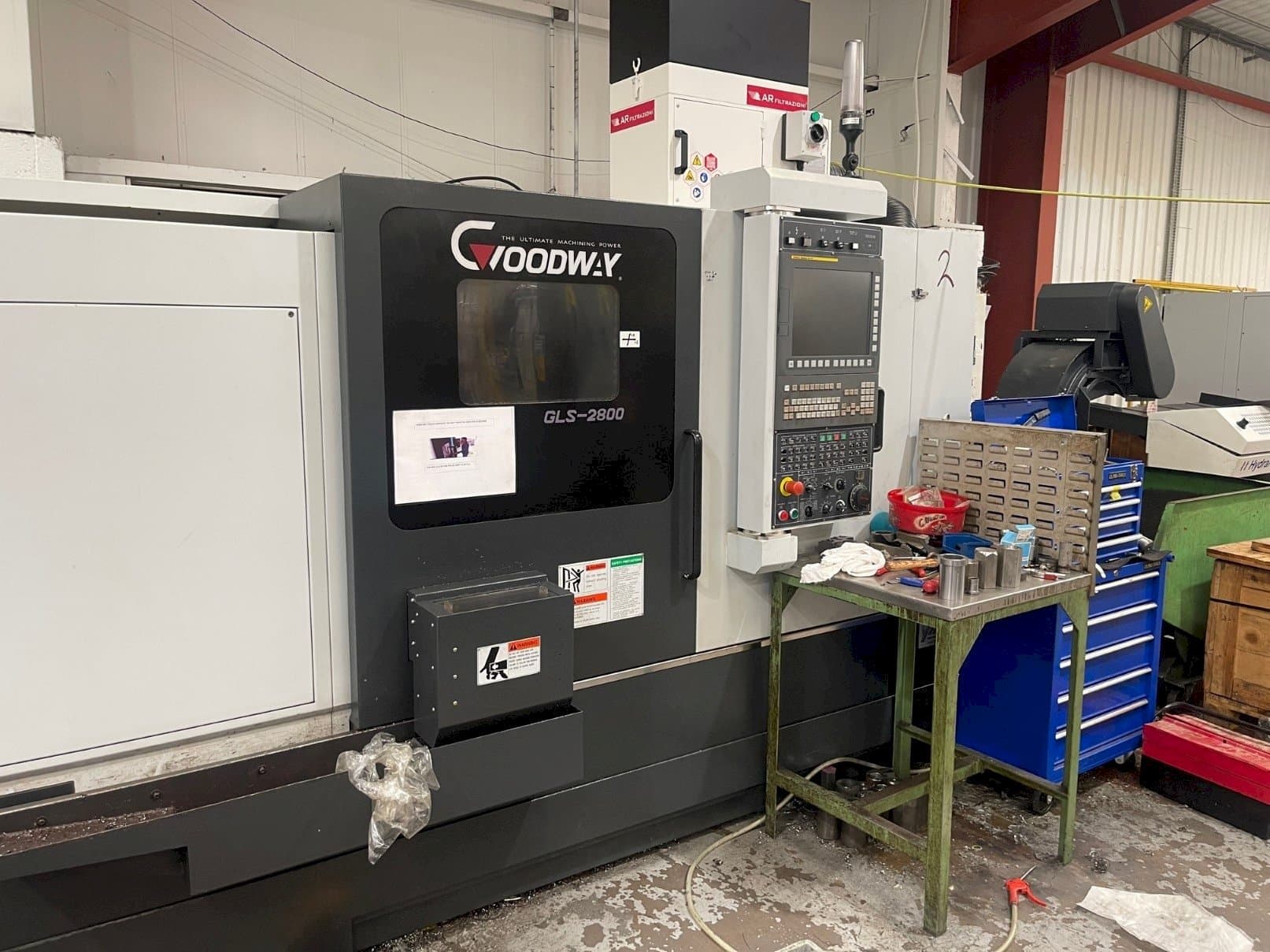 Frontansicht der Goodway GLS-2800  Maschine