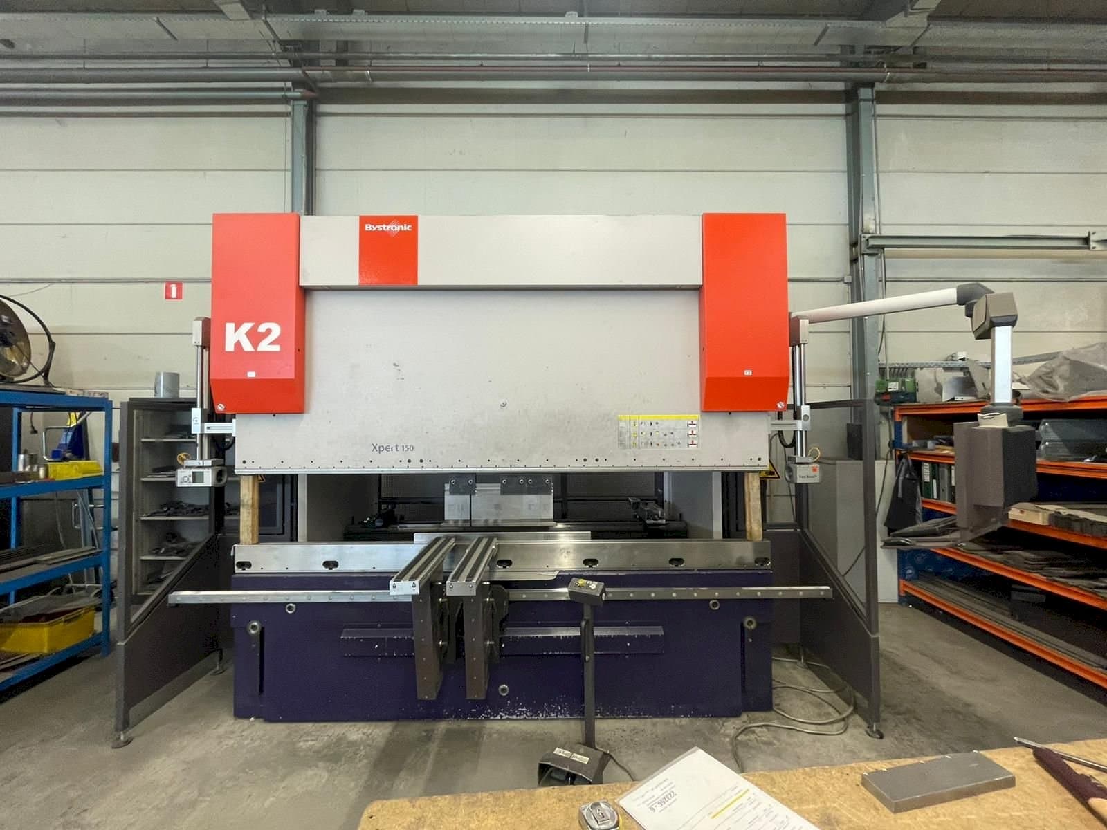 Frontansicht der Bystronic Xpert 150 x 3100 K2  Maschine