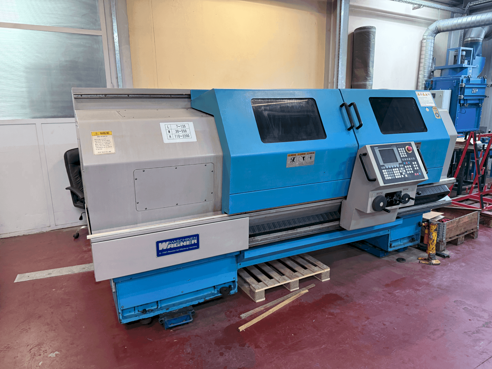 Frontansicht der WAGNER WDE 500  Maschine