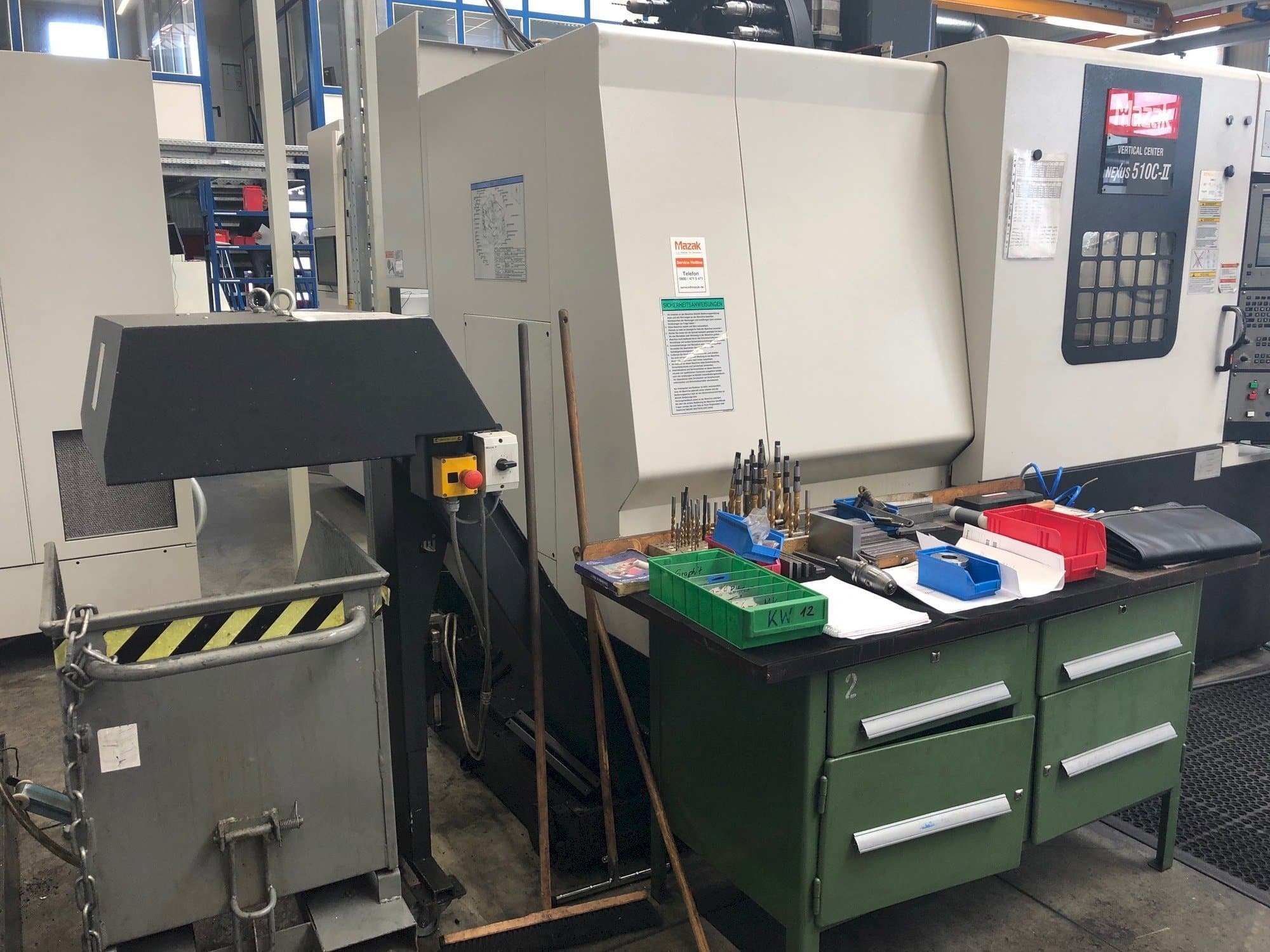 Frontansicht der Mazak Nexus 510C-II  Maschine