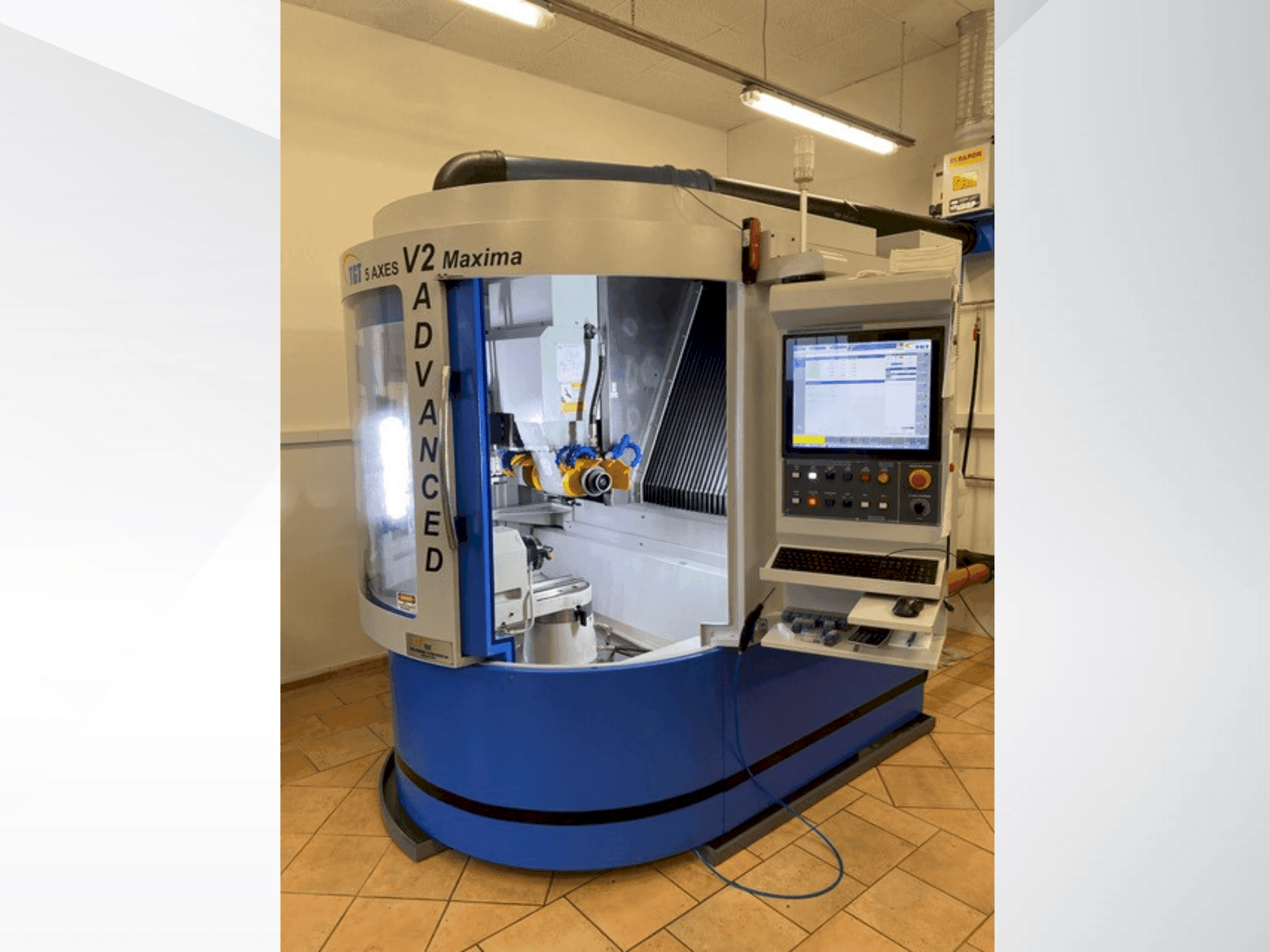 Frontansicht der TGT V2 Maxima  Maschine