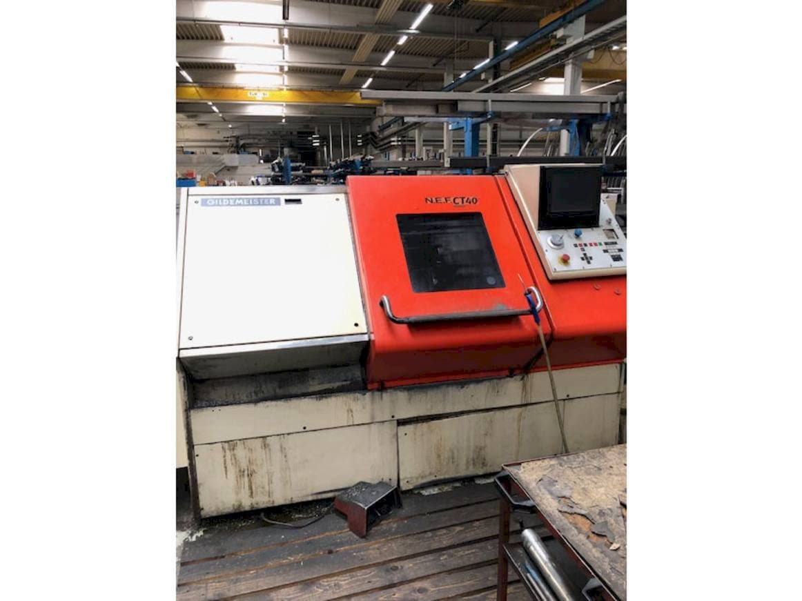 Frontansicht der Gildemeister NEF CT 40  Maschine