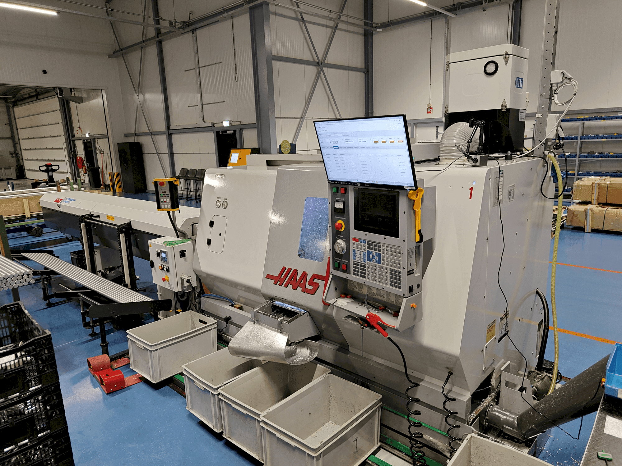 Frontansicht der HAAS TL-15HE  Maschine