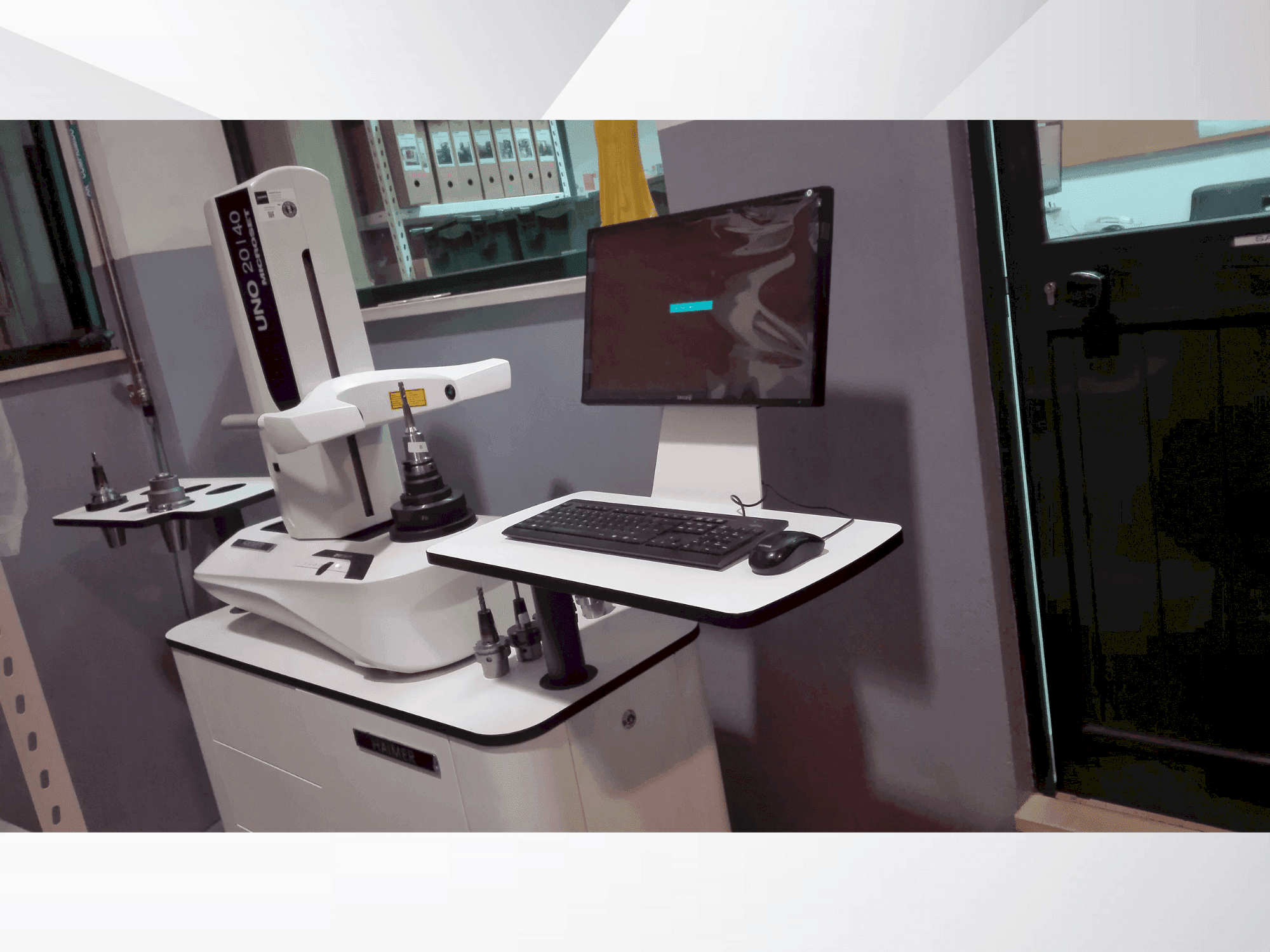 Frontansicht der HAIMER UNO 20/40 microset  Maschine