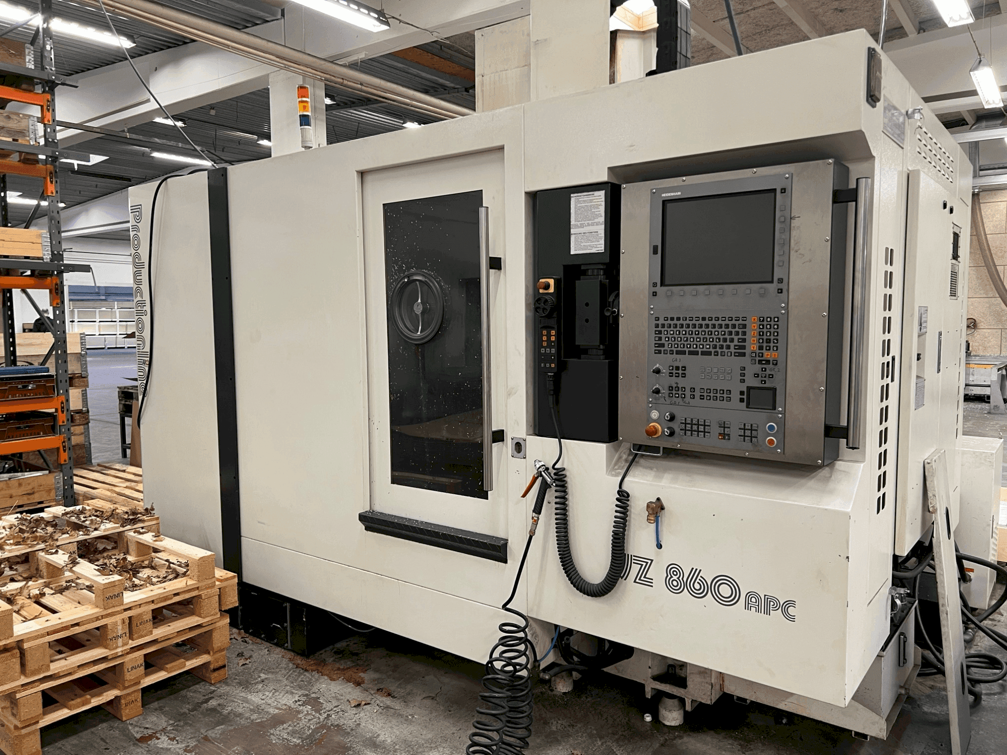 Frontansicht der WEMAS VZ 860 APC  Maschine