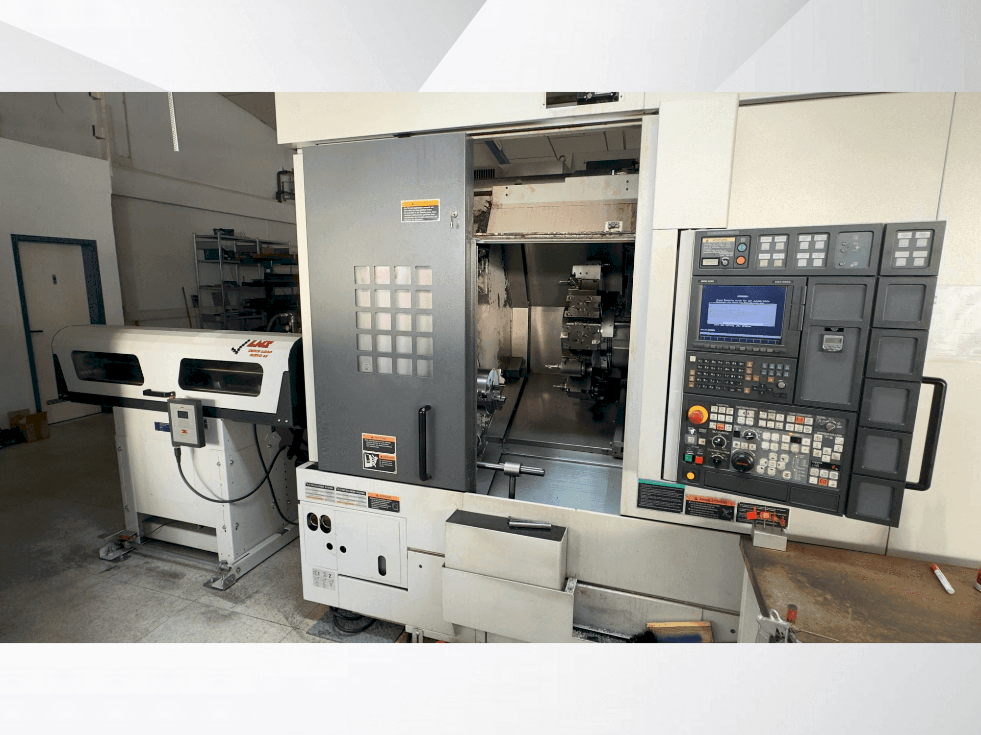 Frontansicht der MORI SEIKI NL 2000 SY /500  Maschine