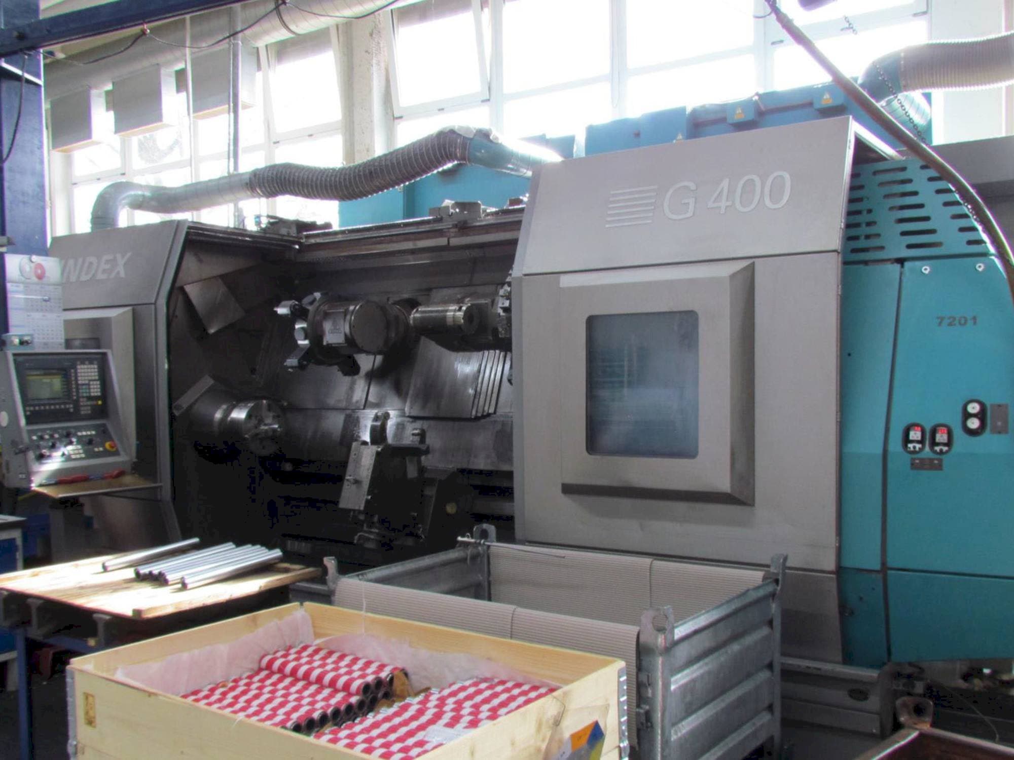 Frontansicht der Index G400  Maschine