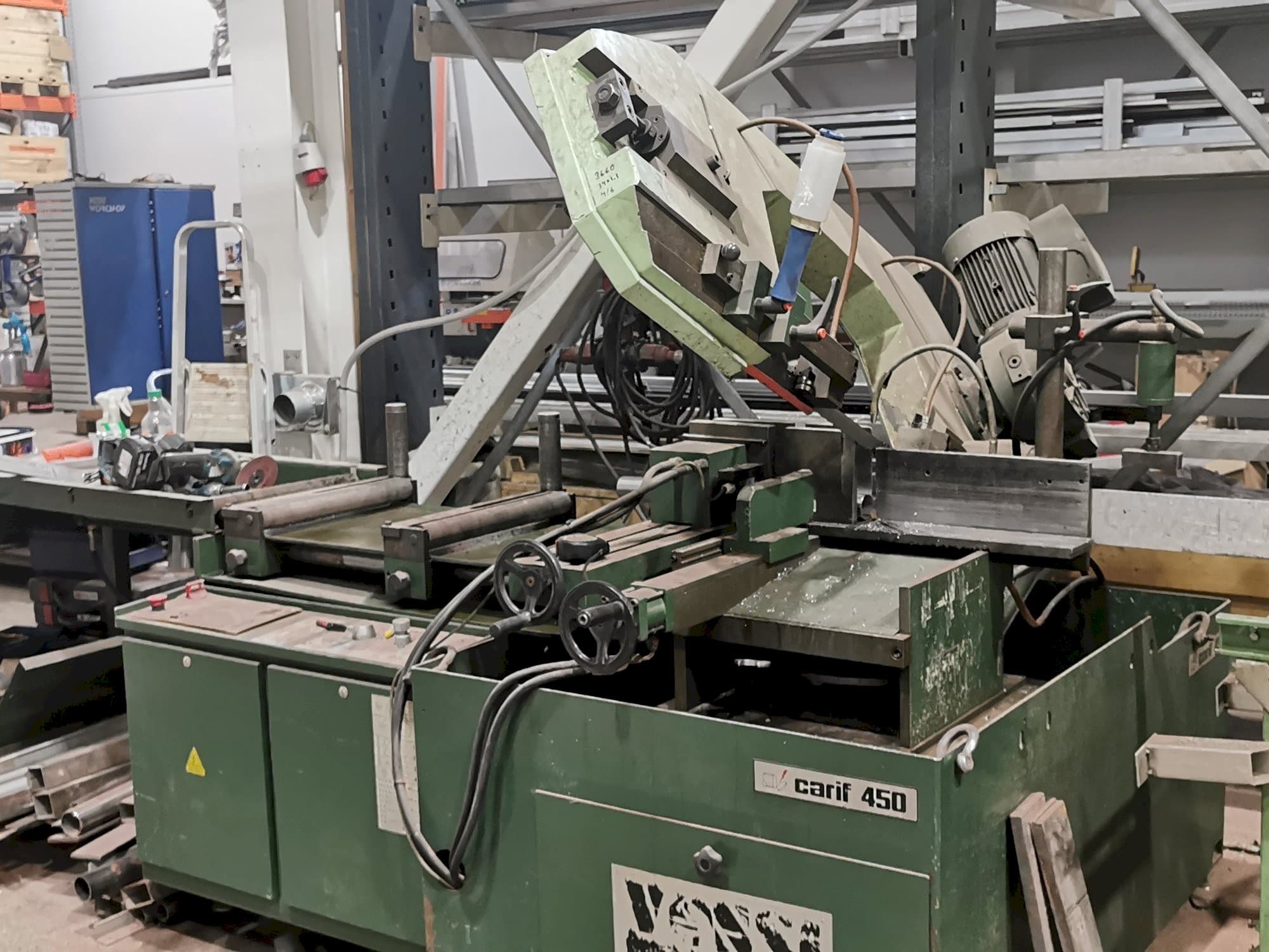 Frontansicht der carif 450 BA  Maschine