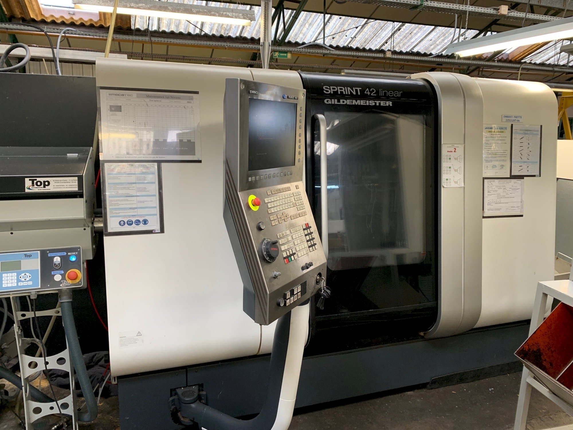 Frontansicht der DMG SPRINT 42 linear  Maschine