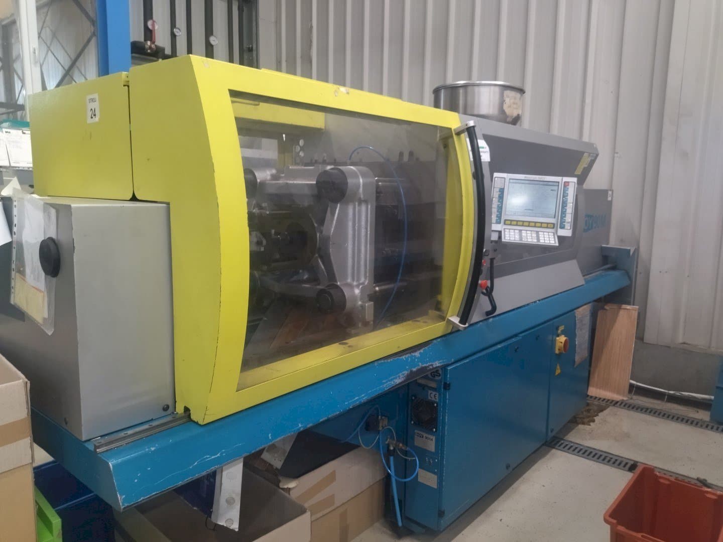 Frontansicht der BOY 90M  Maschine