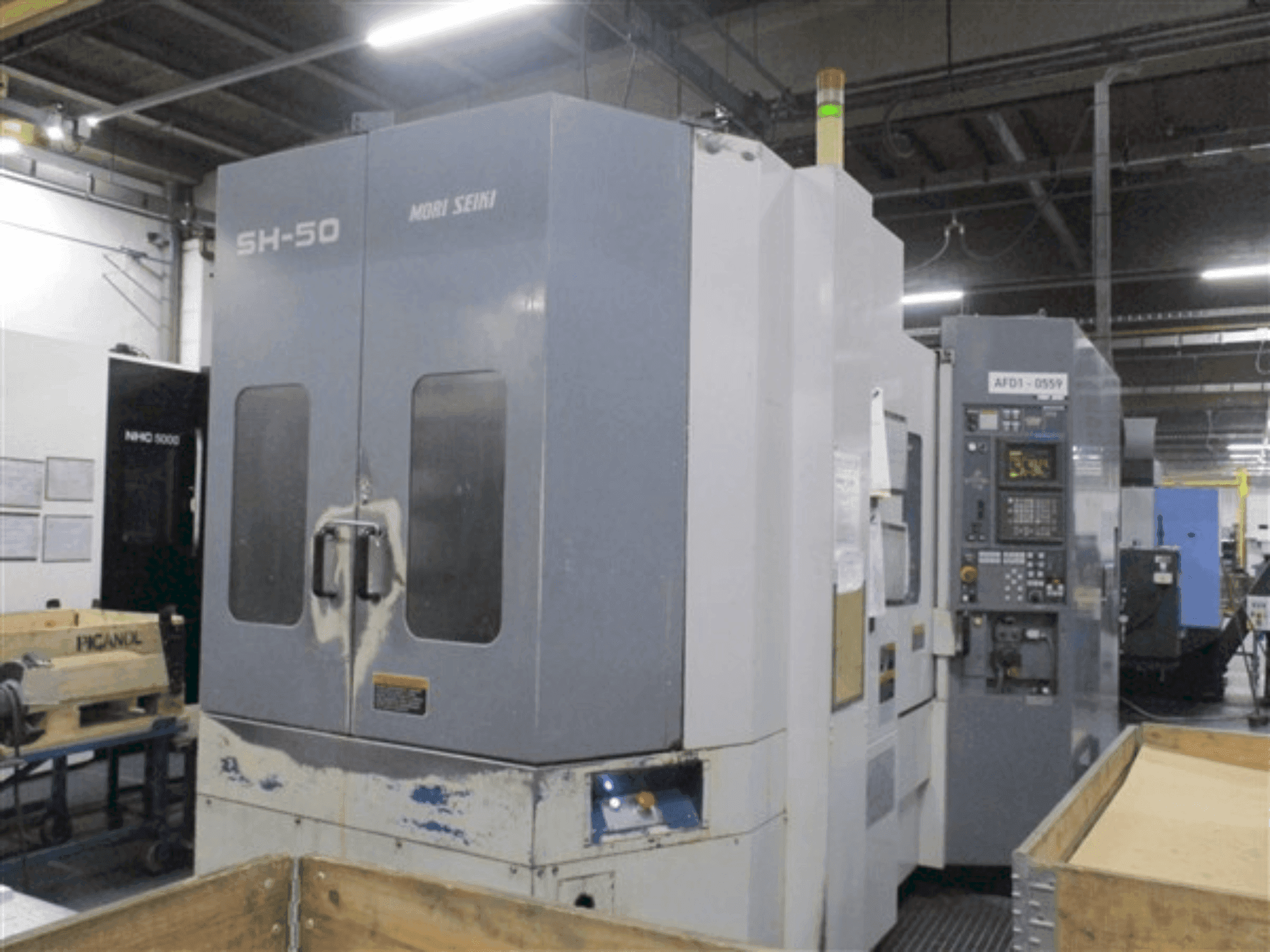 Frontansicht der MORI SEIKI SH-50  Maschine