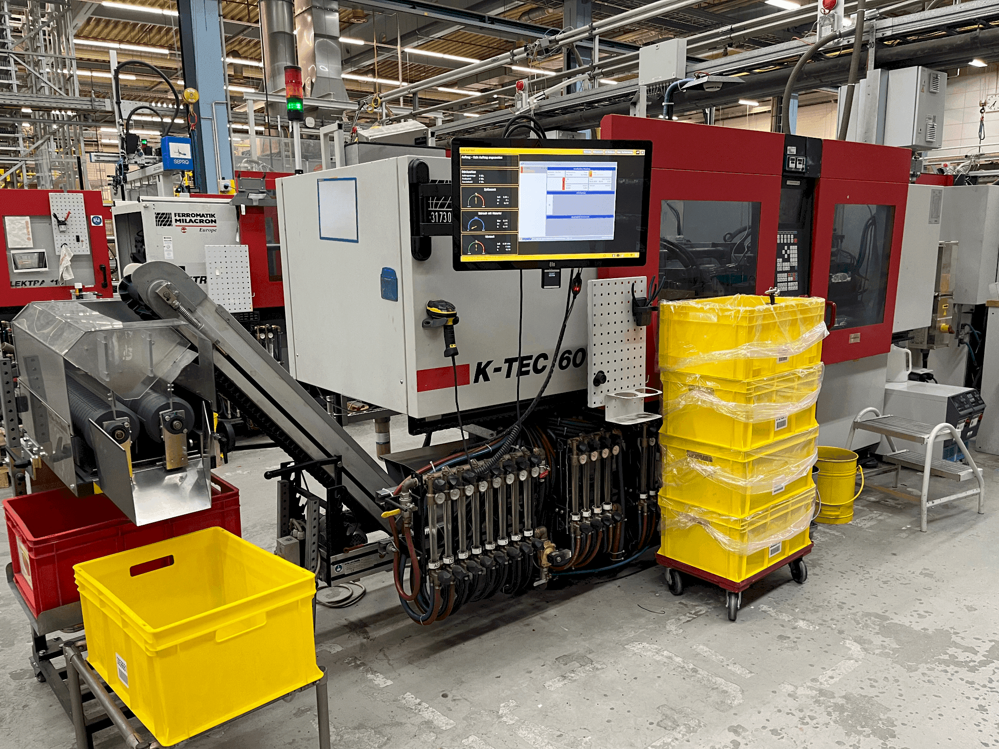 Frontansicht der FERROMATIK K-TEC 60 S  Maschine