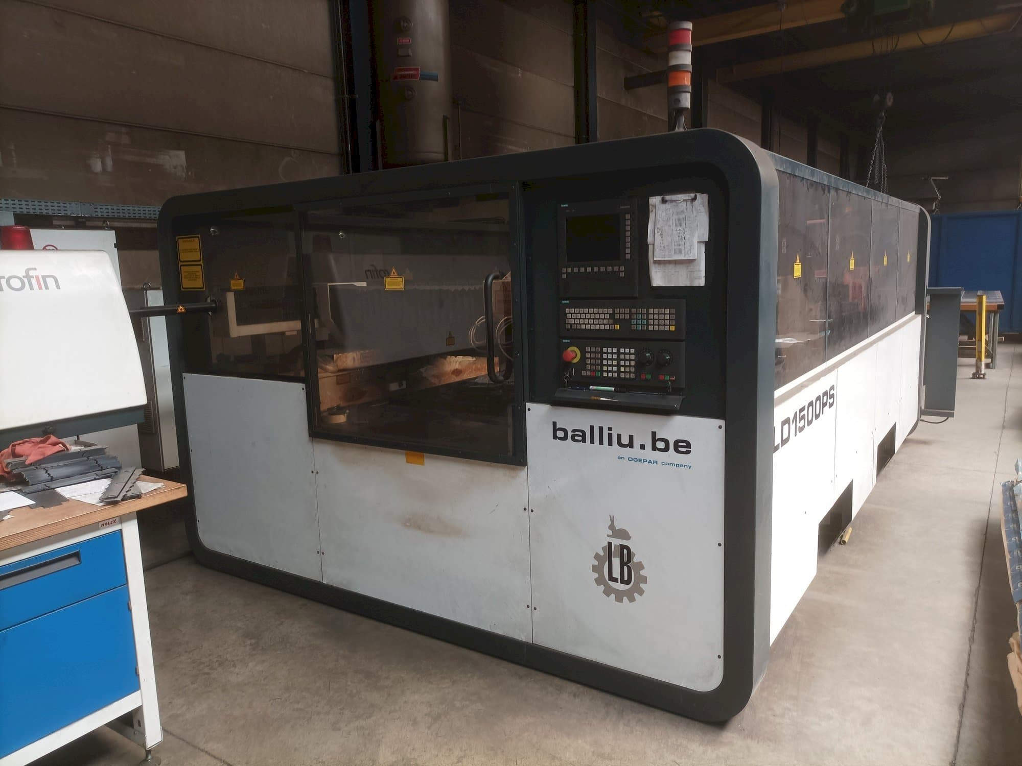 Frontansicht der Balliu  LD 1500 PS  Maschine