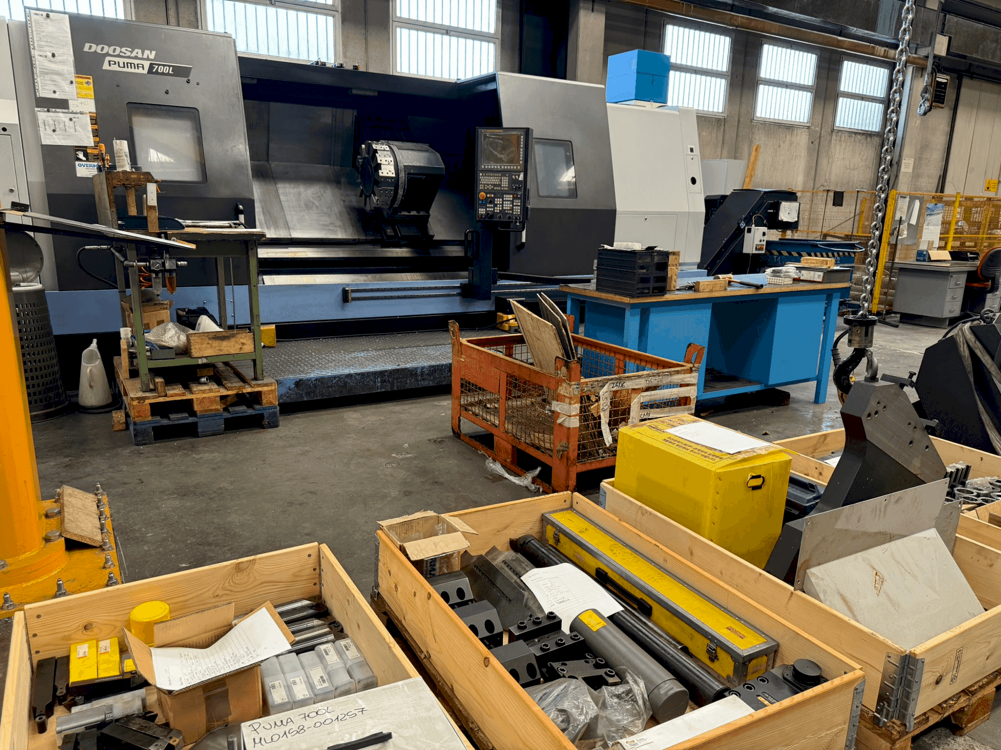 Frontansicht der DOOSAN PUMA 700L (2020)  Maschine