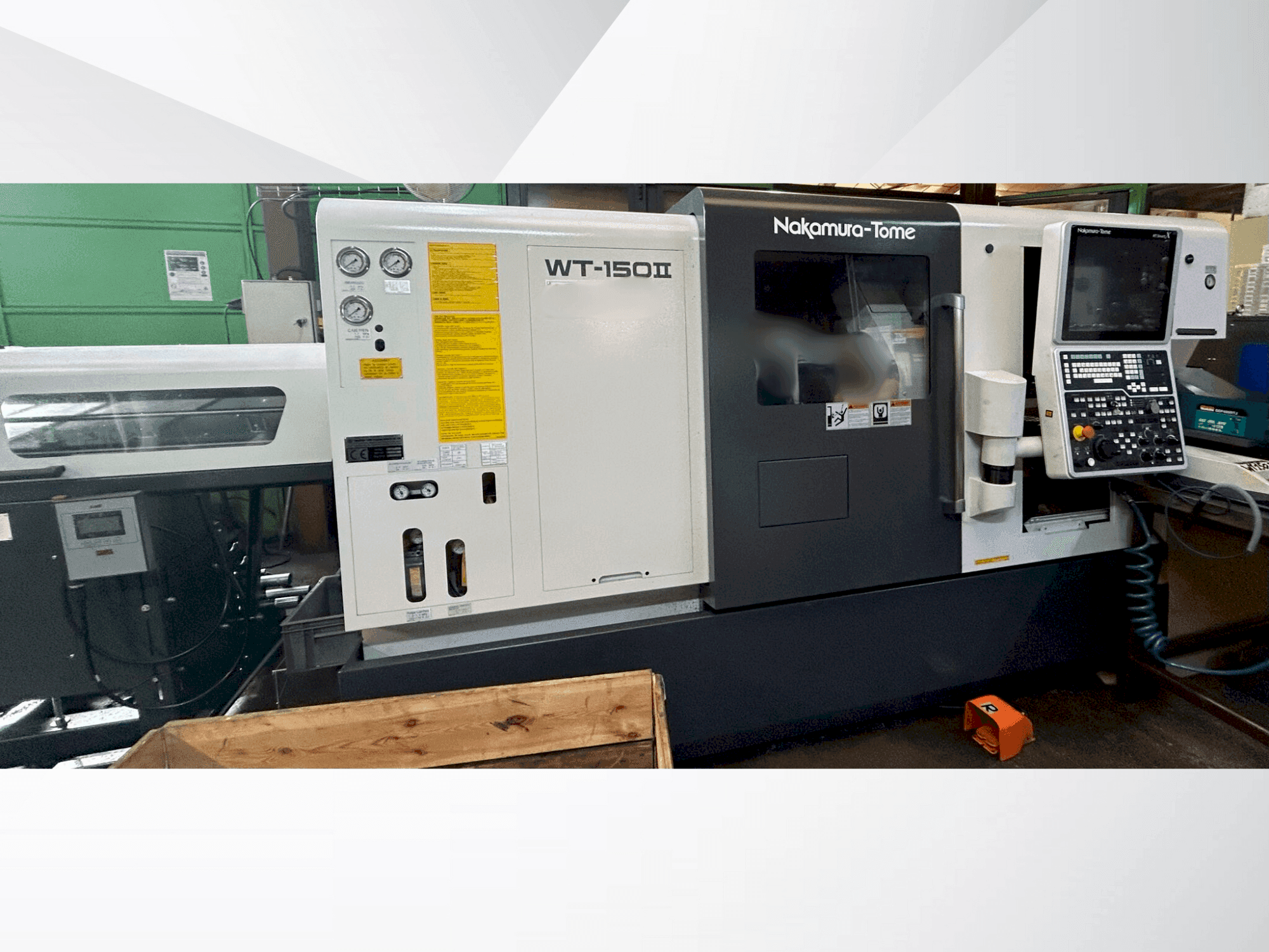 Frontansicht der NAKAMURA-TOME WT 150  Maschine