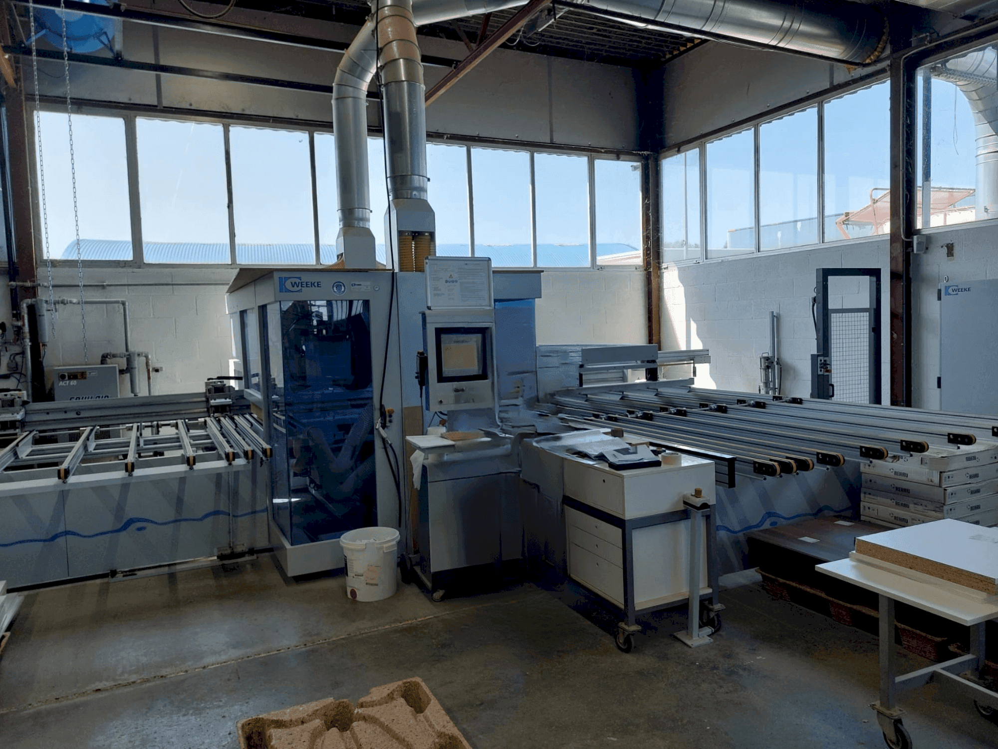 Frontansicht der Weeke Optimat BHX 500/D  Maschine