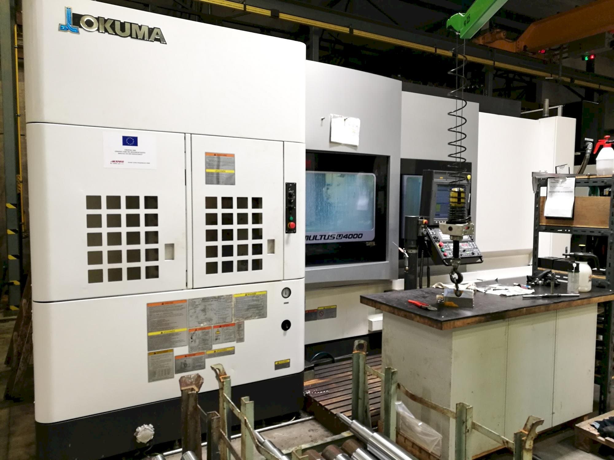Frontansicht der Okuma Multus U4000 1SC-2000  Maschine