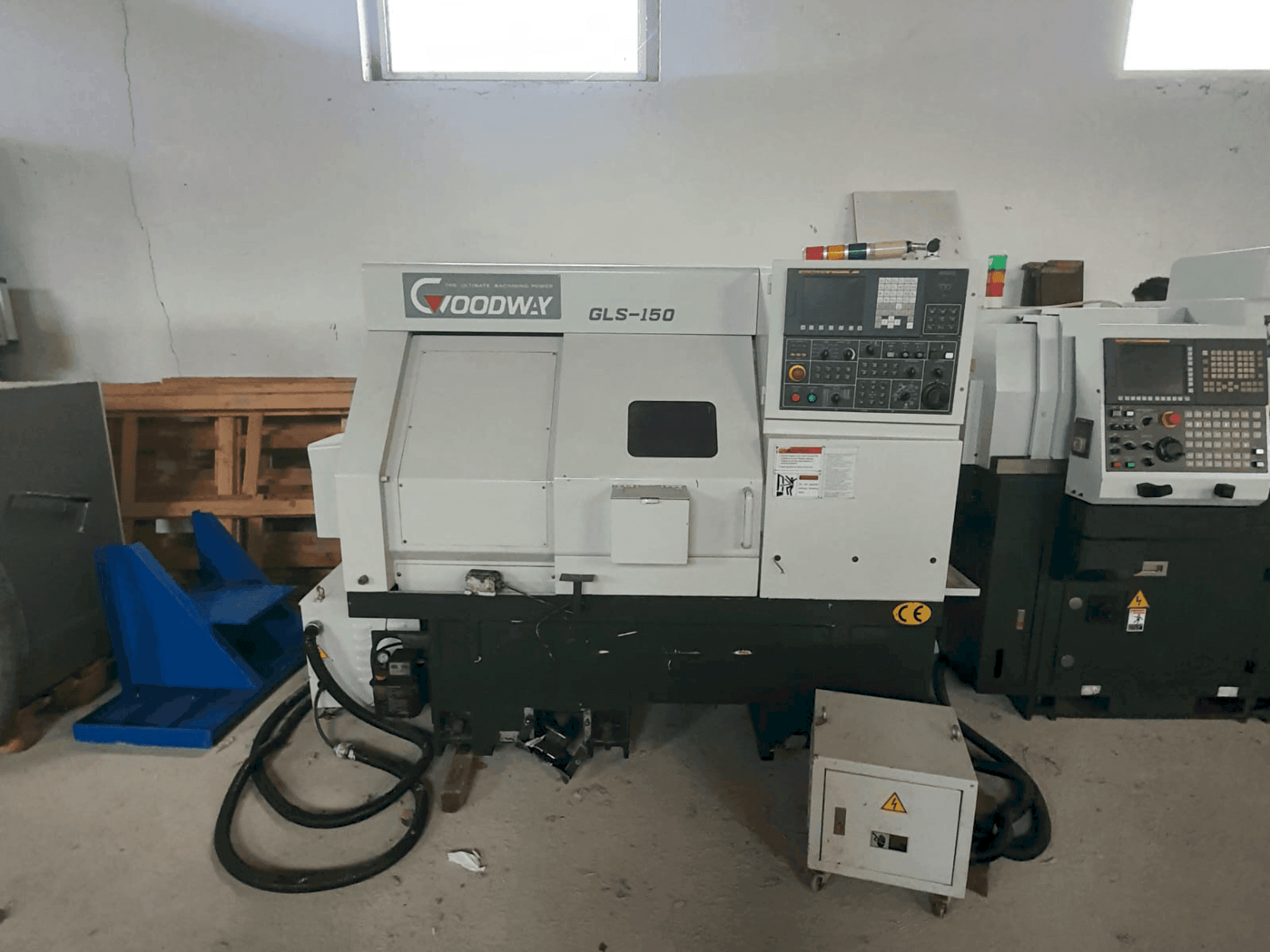 Frontansicht der Goodway GLS-150 M  Maschine