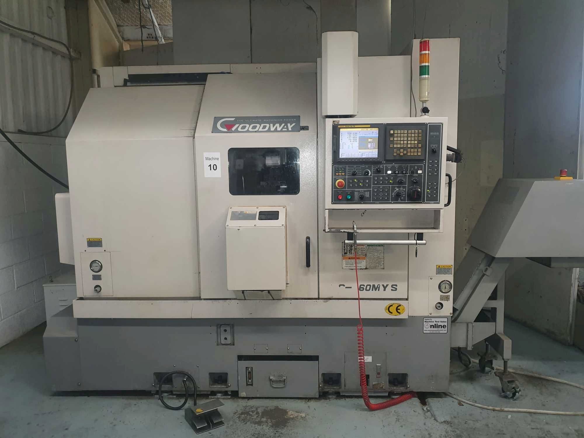 Frontansicht der Goodway GS-260MYS  Maschine