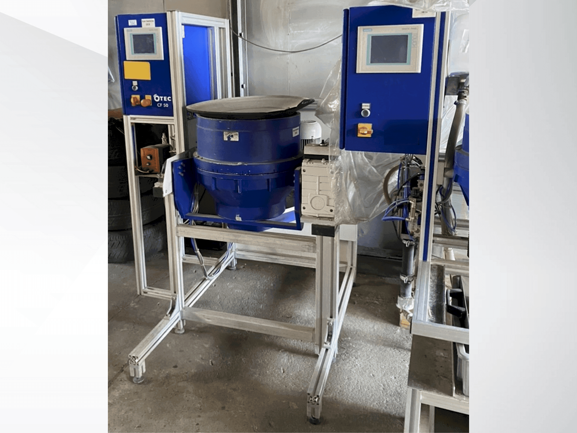 Frontansicht der OTEC CF 1x50  Maschine