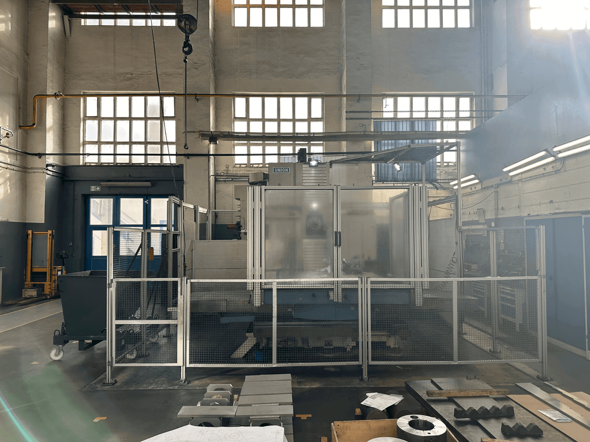 Frontansicht der Union TC 110  Maschine