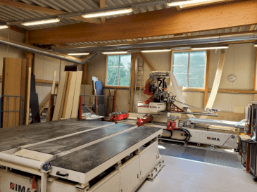Frontansicht der IMA BIMA CUT 120/300  Maschine