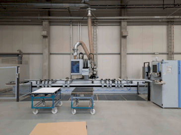Frontansicht der HOMAG OPTIMAT BAZ222/60/K Maschine