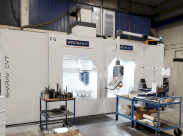 Frontansicht der PROMAC SHARAV GTV 3.5  Maschine