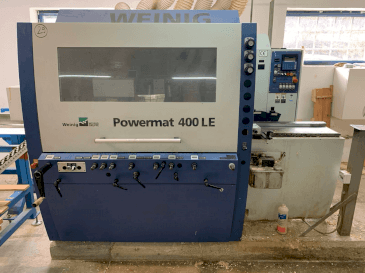 Frontansicht der WEINIG / DIMTER POWERMAT 400LE Maschine