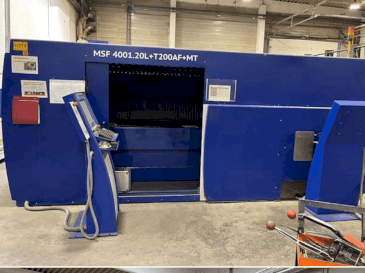 Frontansicht der MicroStep Fiber MSF 4001.20L  Maschine