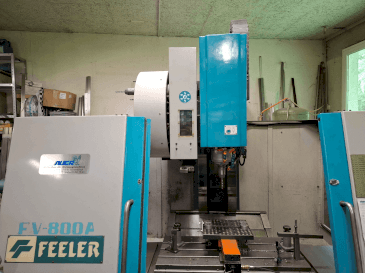 Frontansicht der Feeler FV-800A  Maschine
