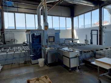 Frontansicht der Weeke Optimat BHX 500/D  Maschine